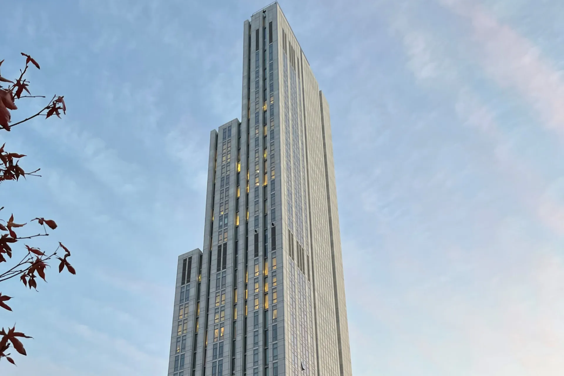A view of the upper floors of 600 W. 125th Street